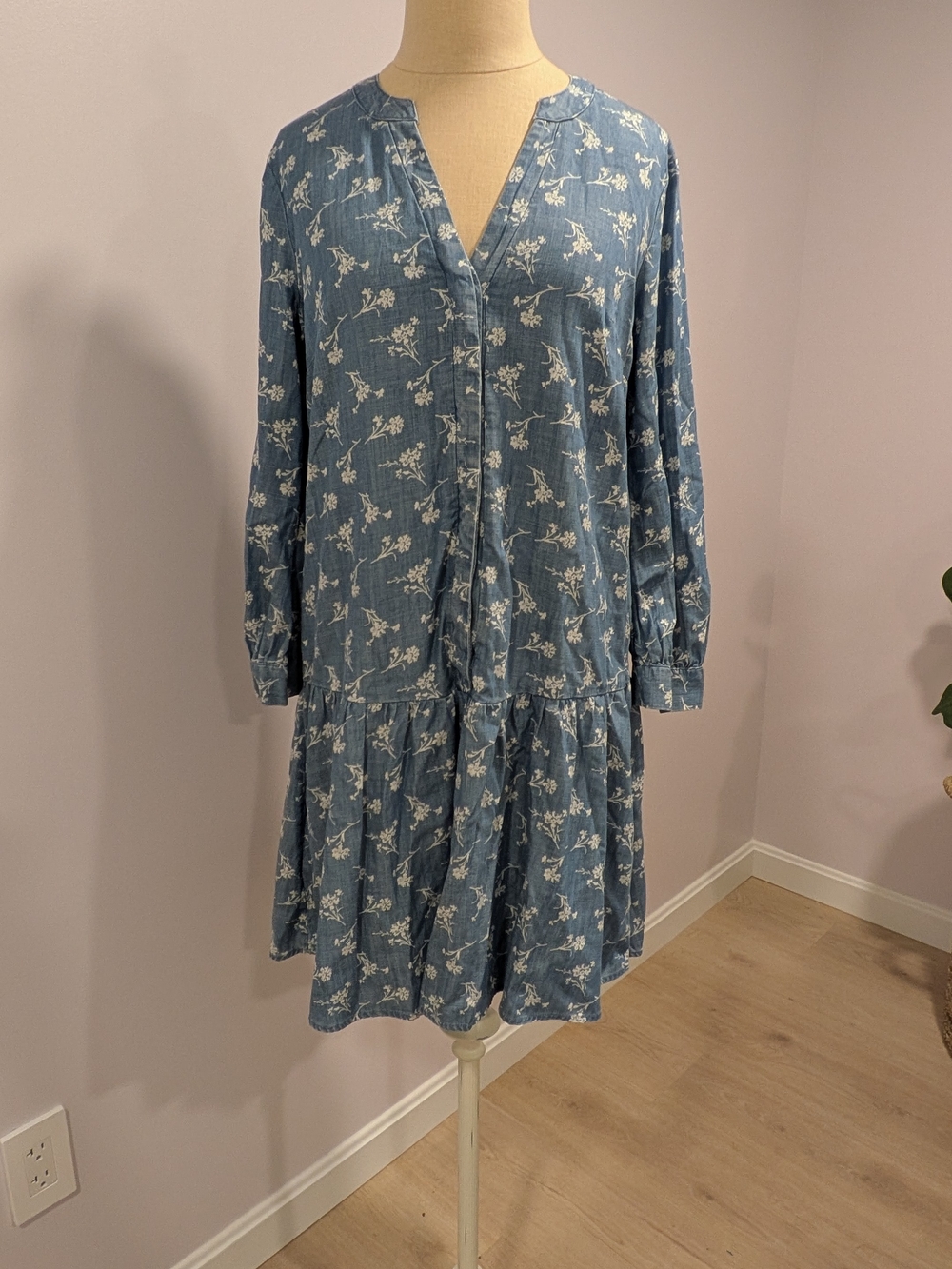 GAP Printed Denim Dress